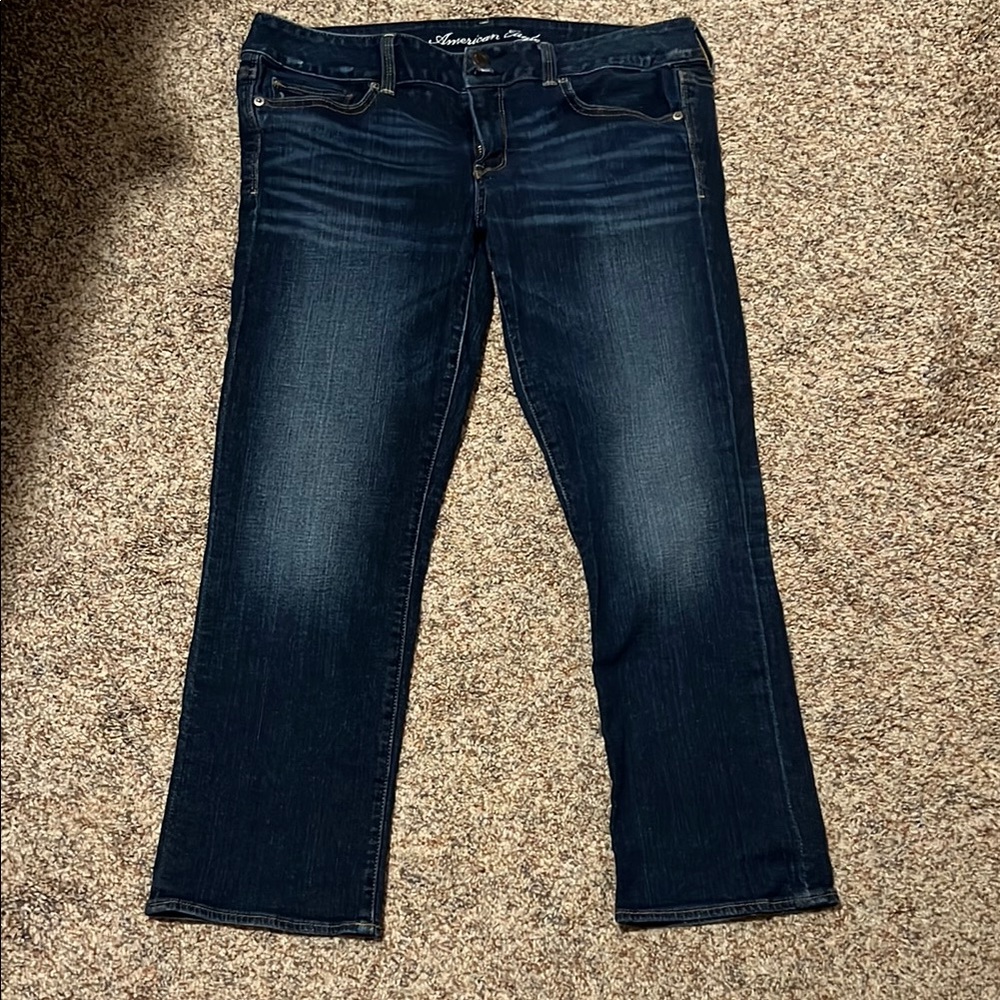 American Eagle Outfitters Blue Straight Leg Jeans